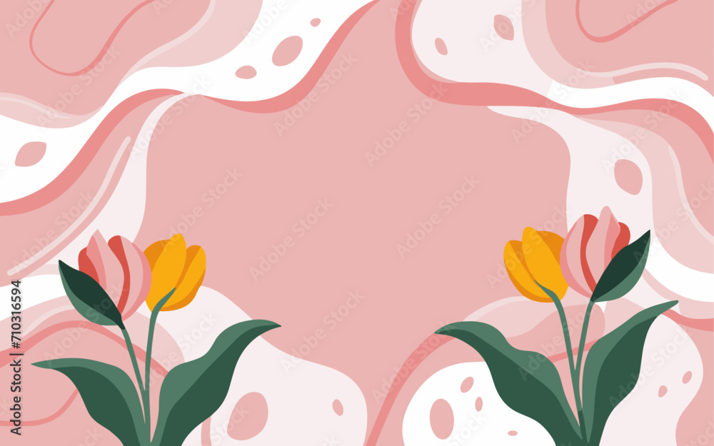 Abstract tulip background poster. Good for fashion fabrics, postcards, email header, wallpaper, banner, events, covers, advertising, and more. Valentine's day, women's day, mother's day background. Abstract tulip background poster. Good for fashion fabrics, postcards, email header, wallpaper, banner, events, covers, advertising, and more. Valentine's day, women's day, mother's day background.