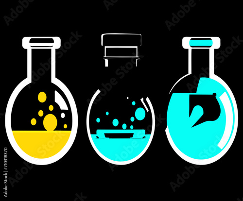 Lab technician with a lab rat vektor icon illustation