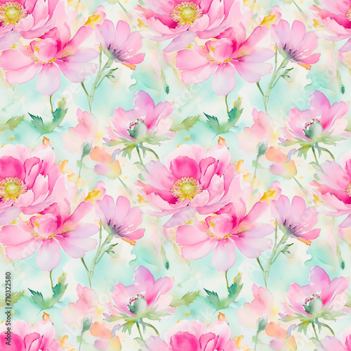 pink flowers background © Алена Харченко