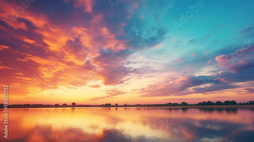 beautiful sunset sky nature sky backgrounds © Aura