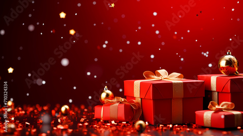 Gift box background, black friday sale, birthday, children's day, valentine's day and wedding gift background © ma