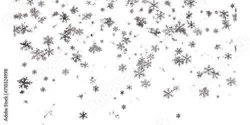 Falling snowflakes Artificial Intelligence Generative