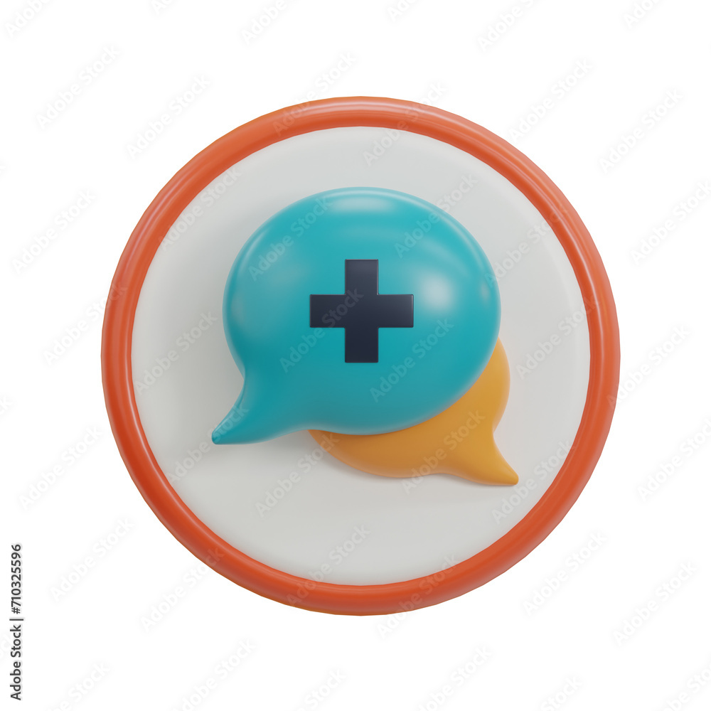 3D Bubble Model Dialogue on Health Issues. 3d illustration, 3d element, 3d rendering. 3d visualization isolated on a transparent background
3D Bubble Model Dialogue on Health Issues. 3d illustration, 3d element, 3d rendering. 3d visualization isolated on a transparent background