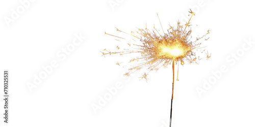 the sparkling light of burning fireworks with sparks flying Artificial Intelligence Generative