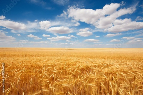 Vast wheat expanse. Generative AI