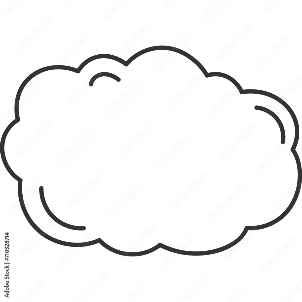 Comic Speech Bubble Line Comic Speech Bubble Line