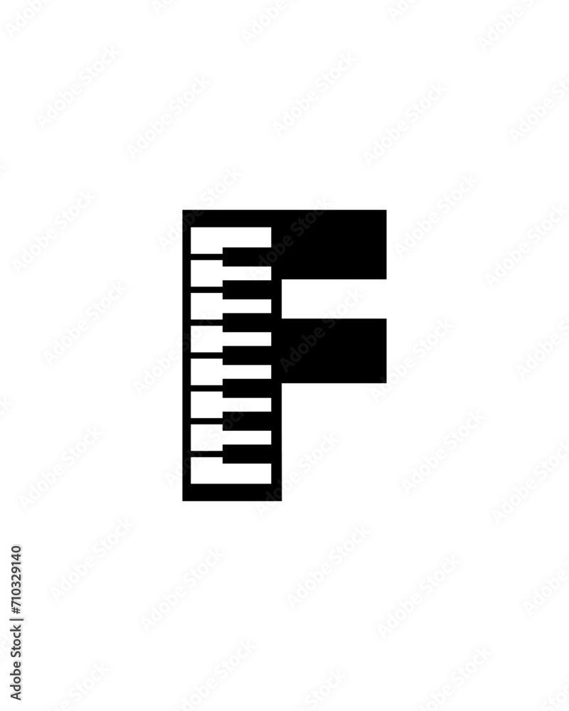 piano logo , piano initial logo
