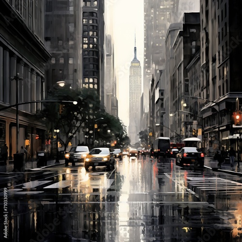 rainy city