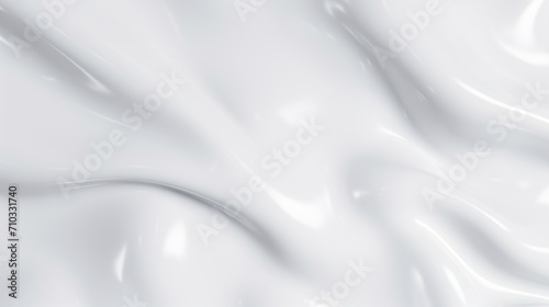 White silk background with a smooth surface, background image of white liquid surface, Generative AI