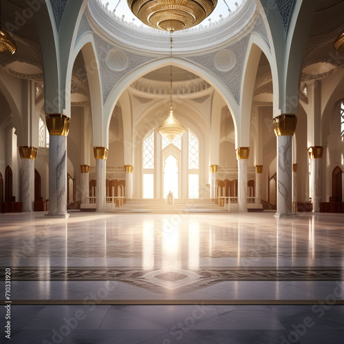interior of a mosque General Ai