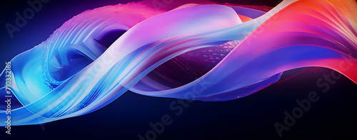Big Neon Wave Background