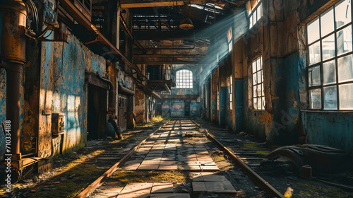Abandoned factory, Abandoned industrial building