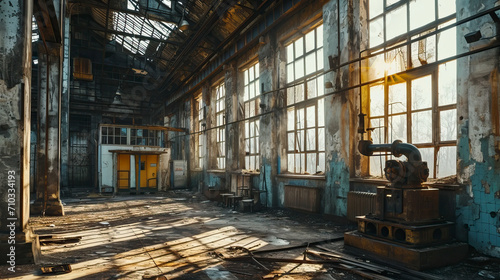 Abandoned factory, Abandoned industrial building