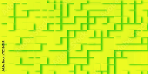 Abstract technology background of green geometric pattern, extrude style 3D geometric abstract green background, Modern seamless Successful Technology Startup background with cubes.