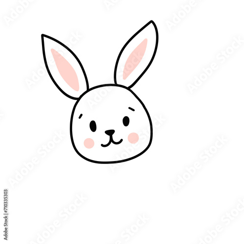 rabbit cartoon, illustration 