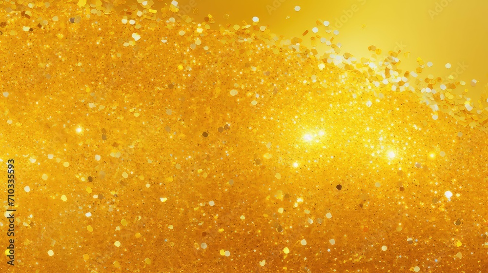 shiny yellow glitter background illustration vibrant sunny, gold cheerful, shimmer glisten shiny yellow glitter background