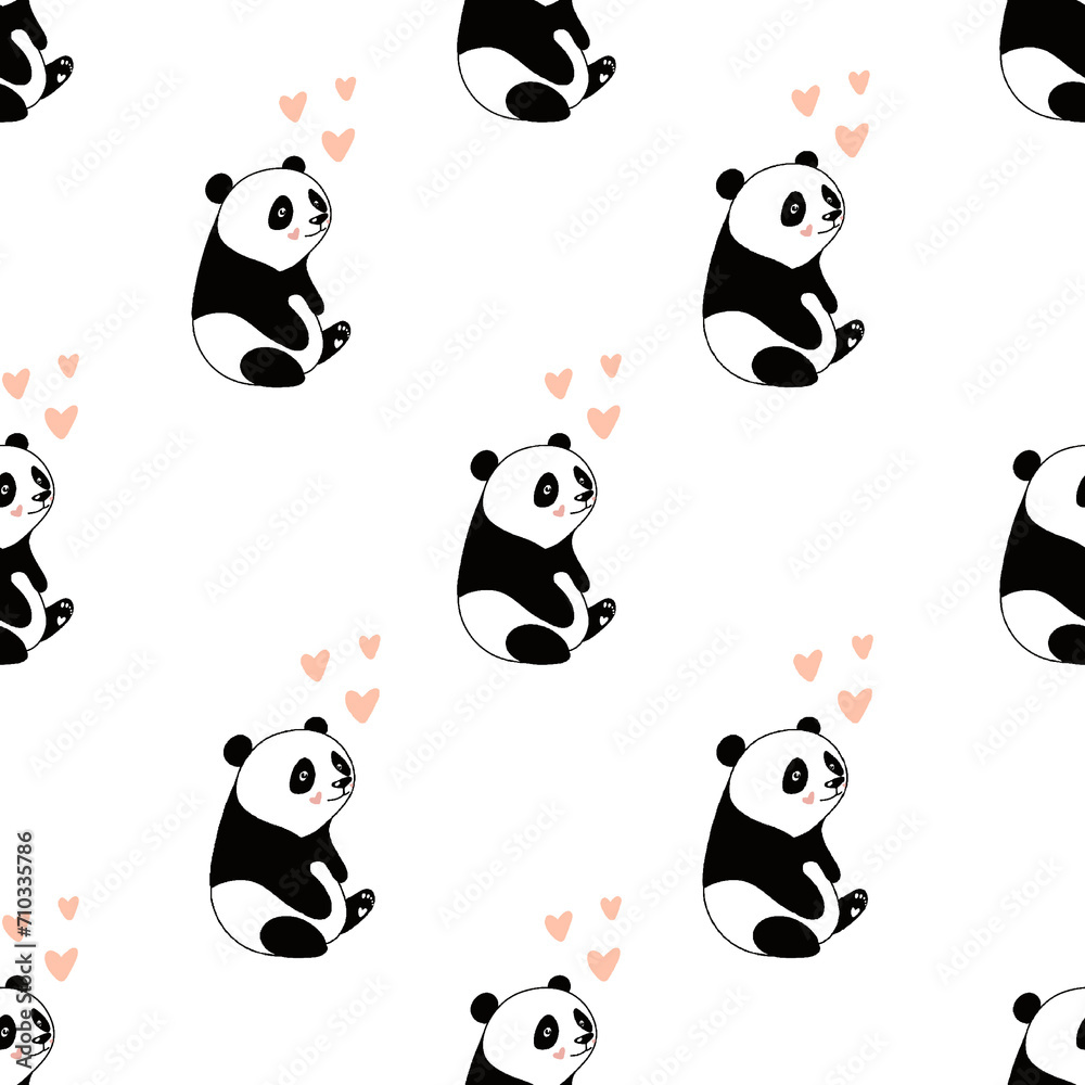 panda seamless pattern panda seamless pattern