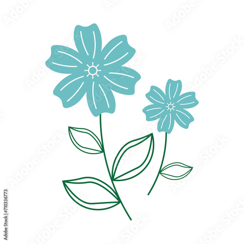 Easter Flower with Leaves