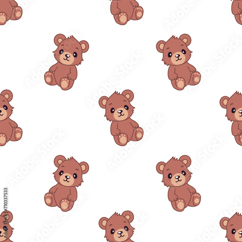 seamless pattern with teddy bears © Мария Гуцол
