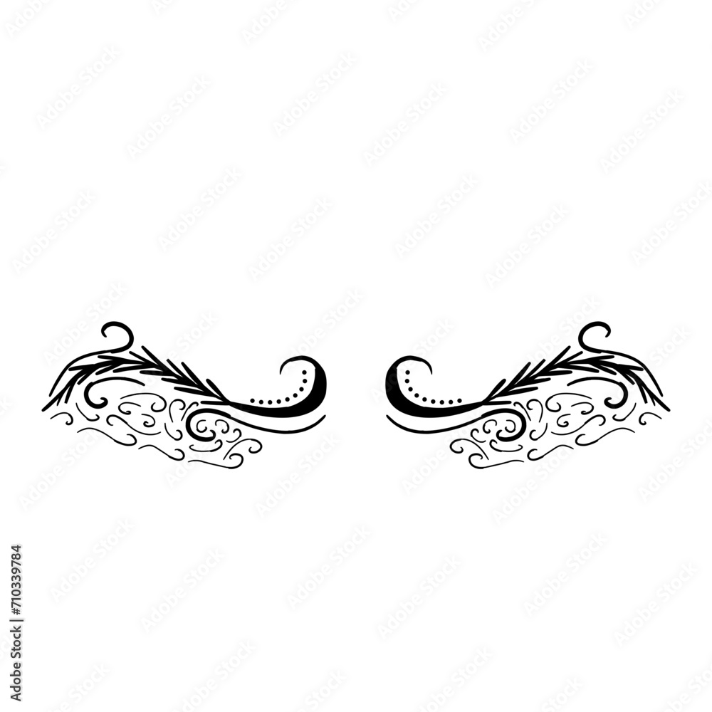 Fototapeta premium elegant wedding monograms