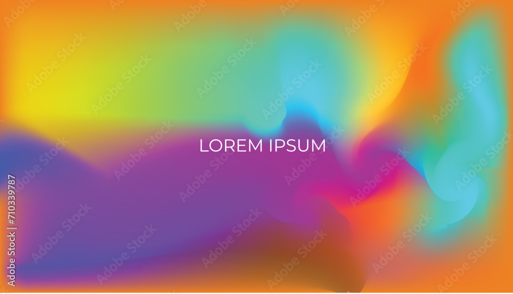 Holographic liquid texture abstract background design, colorful gradient fluid wallpaper, futuristic design backdrop can be user for website,poster and more - obrazy, fototapety, plakaty 