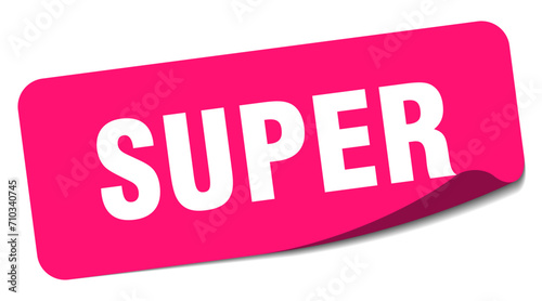 super sticker. super label