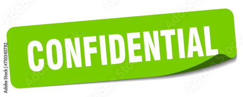 confidential sticker. confidential label