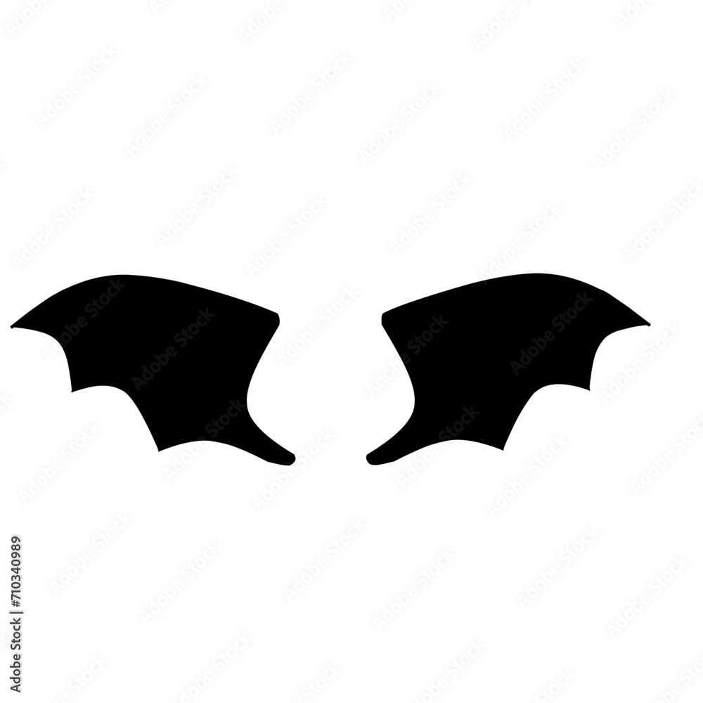 Fototapeta premium dragon wings silhouette