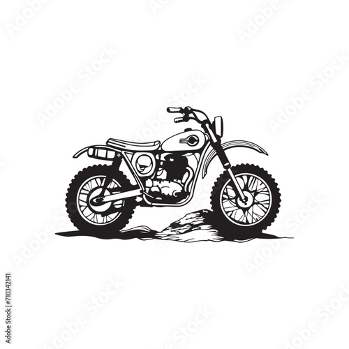 Vintage Motocross Vector Images