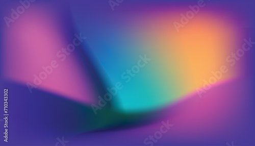 Abstract blurred gradient mesh background. Colorful smooth banner template.Trendy creative vector. Intense blank Holographic spectrum gradient for cover.
