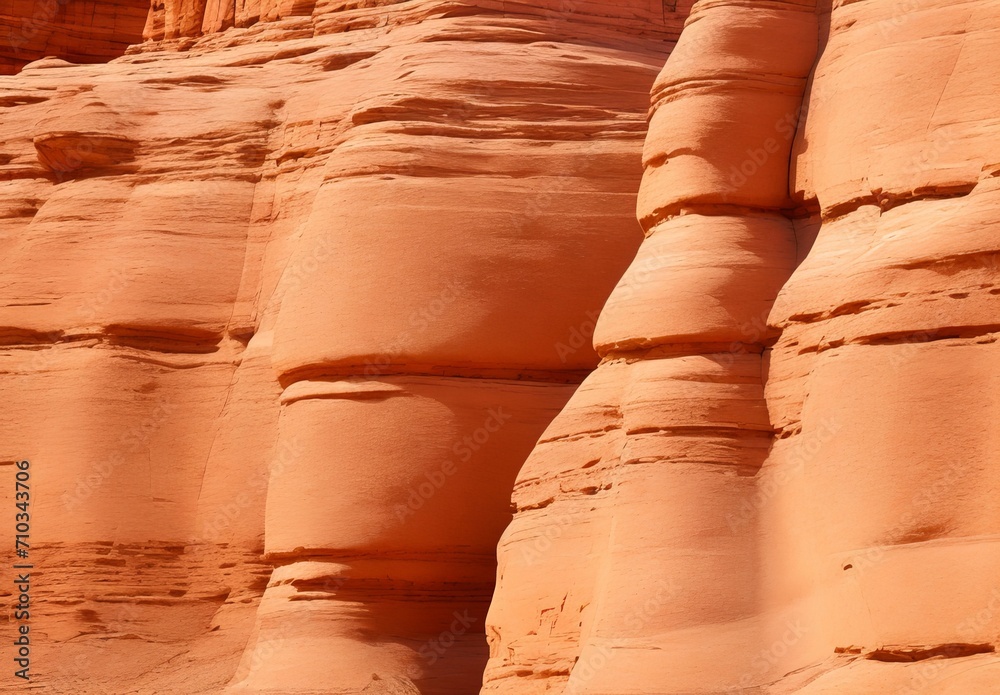 Fototapeta premium Detail on a sandstone formation in Arches National Park. 