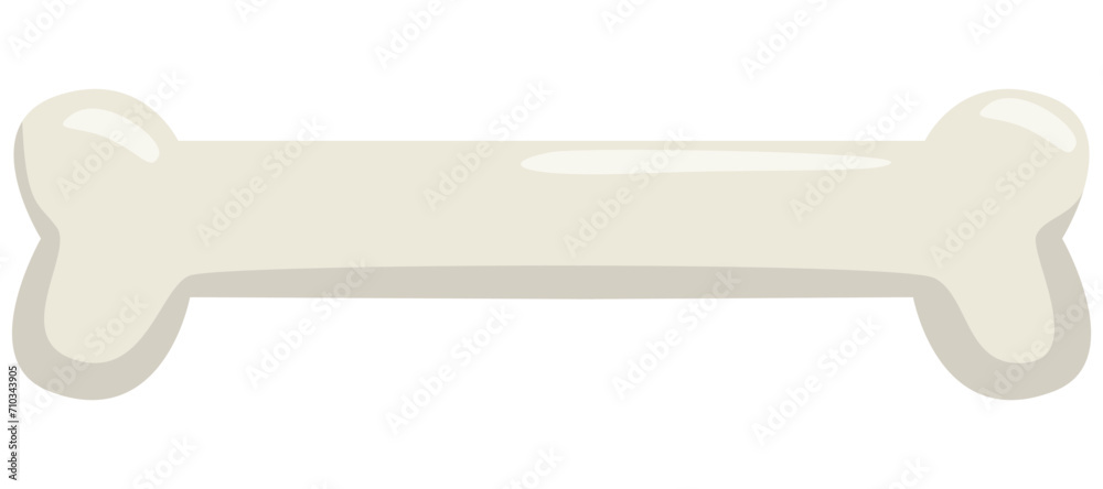 Isolated cartoon bone vector illustration drawing. Favourite dog toy symbol Isolated cartoon bone vector illustration drawing. Favourite dog toy symbol