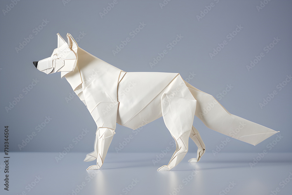 Obraz premium Wolf Origami