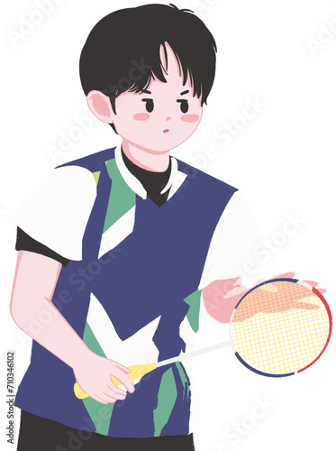 Seungkwan Seventeen Badminton art