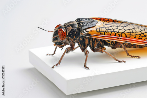 Cicadas on white © adince