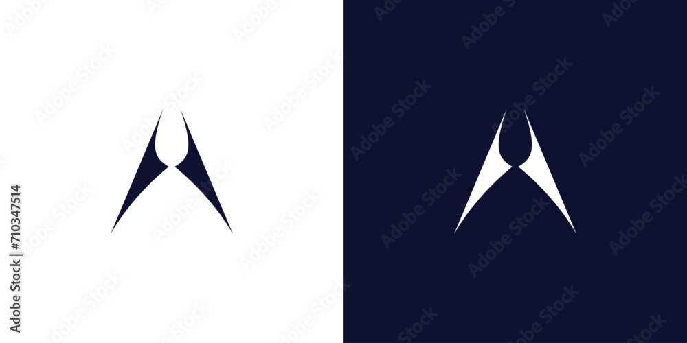 Modern and sophisticated letter A initials logo design Stock Vector ...