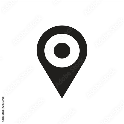 locator vector icon line template