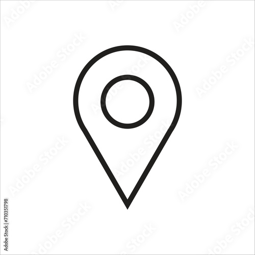 locator vector icon line template