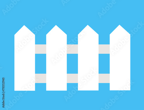 Wooden fence. Fence. Vector illustration