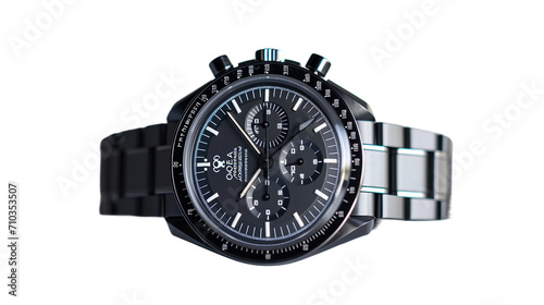 Cosmic Chronograph Watch, on transparent background. PNG Format
