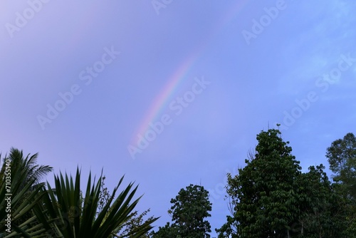 rainbow over the sky
