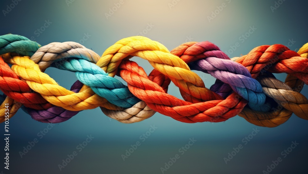 Vividly arranged ropes captured in a close-up pattern. Vividly arranged ropes captured in a close-up pattern.