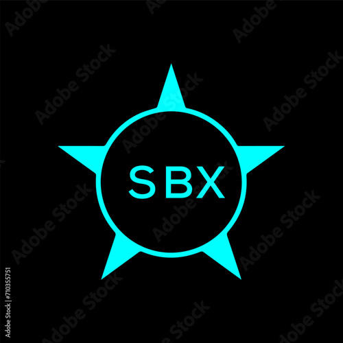 SBX Letter logo design template vector. SBX Business abstract connection vector logo. SBX icon circle logotype.
 photo