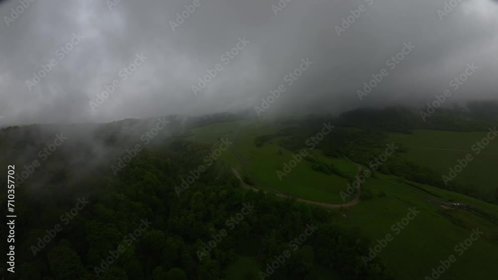flying in clouds in mountains flying in clouds in mountains