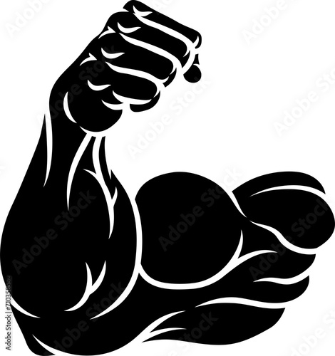 Strong Muscular Arm Bicep M...