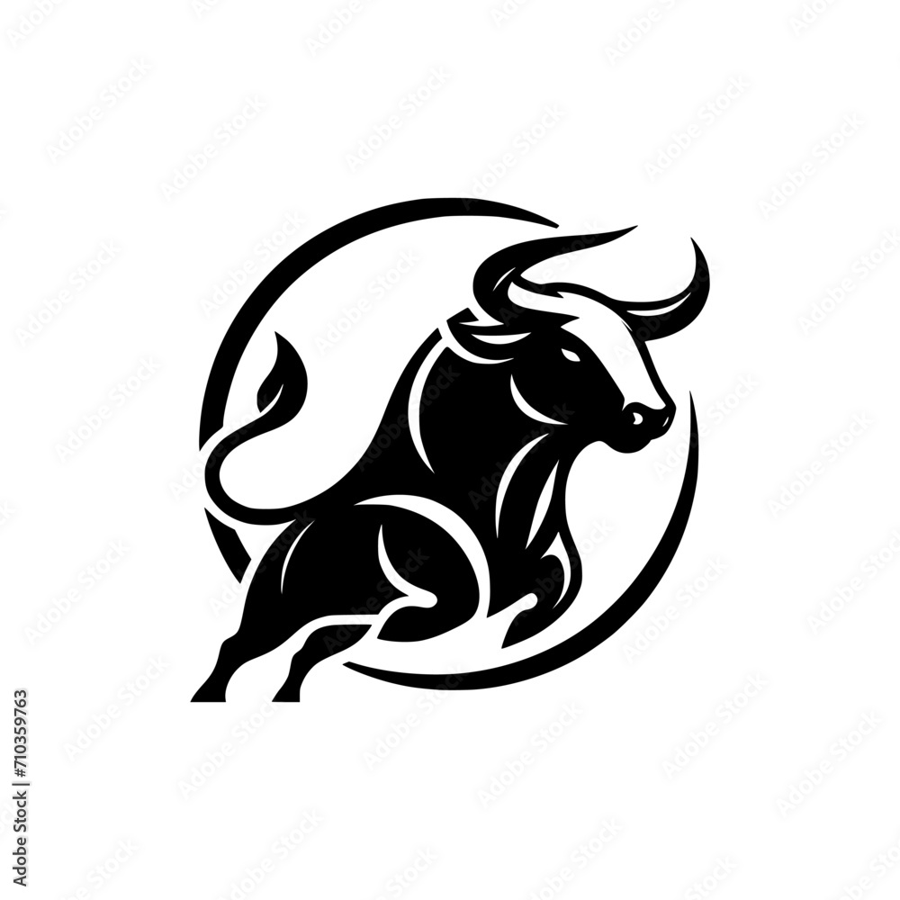 Dynamic Vector Logo Featuring a Charging Bull. Powerful Symbol of Strength and Resilience for Corporate Branding, Financial Services, and Marketing. Striking and Versatile logo on a white Background. Dynamic Vector Logo Featuring a Charging Bull. Powerful Symbol of Strength and Resilience for Corporate Branding, Financial Services, and Marketing. Striking and Versatile logo on a white Background.