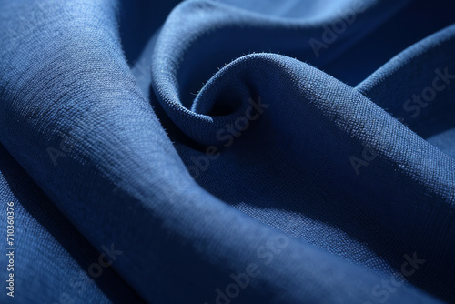 a close up view of a blue fabric,generative ai