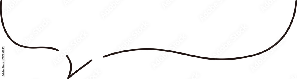 Round handwritten speech bubble frame, simple line style
Round handwritten speech bubble frame, simple line style