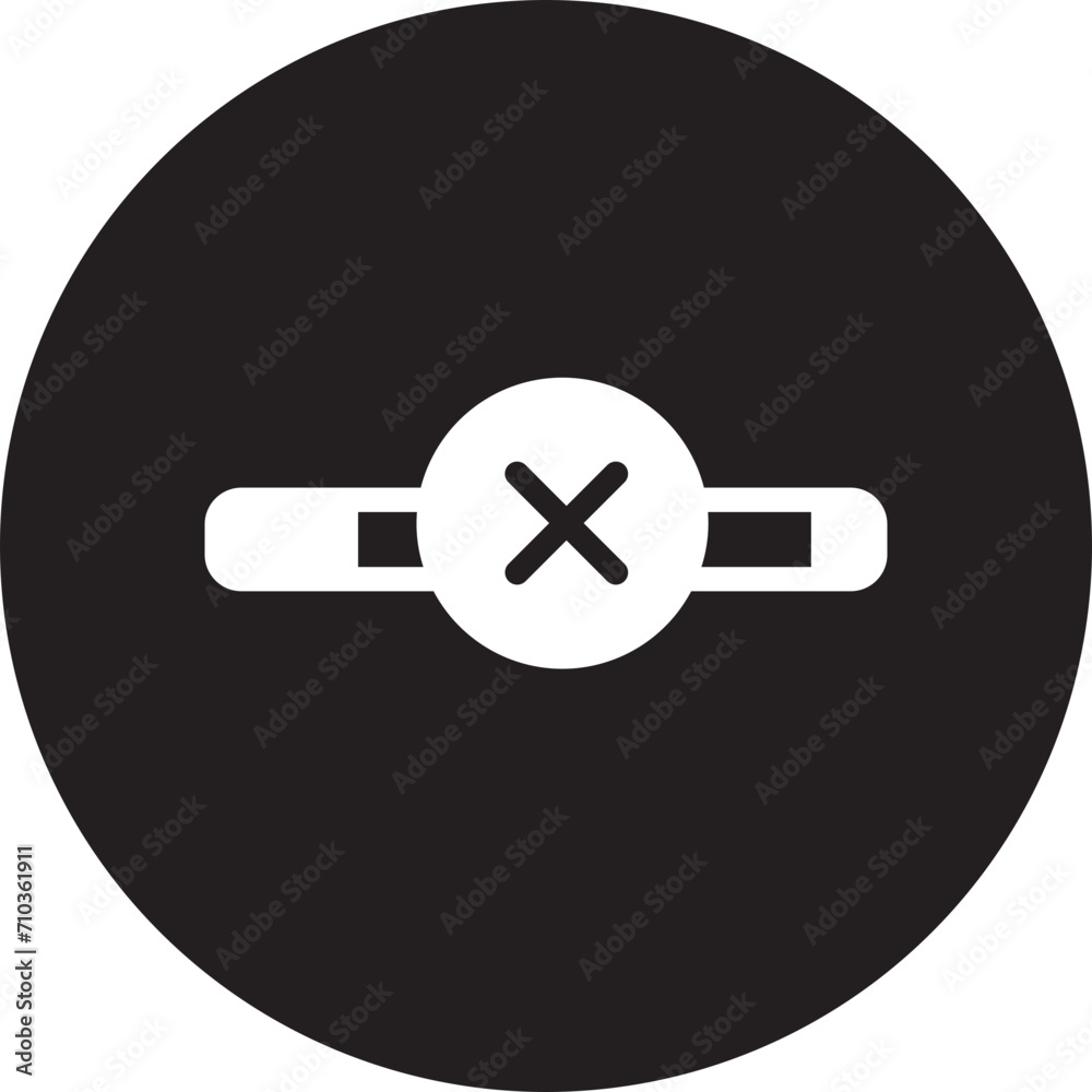 Obraz premium no smoking glyph icon