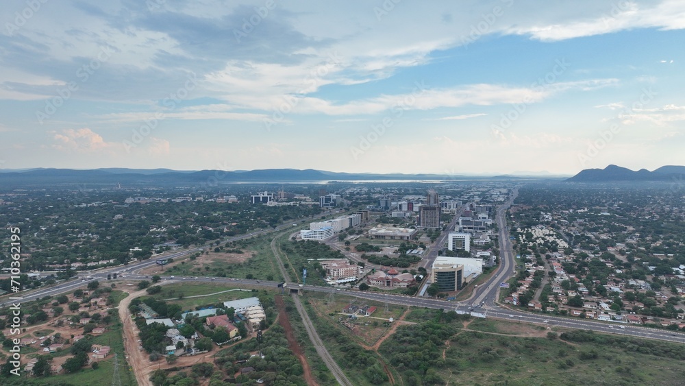 Gaborone Central Business District (CBD) in Botswana, Africa